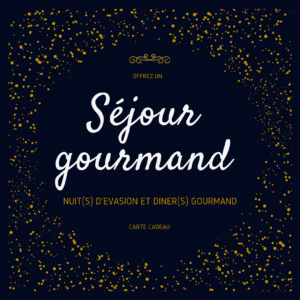 carte cadeau séjour gourmand en chambre d'hôtes de charme